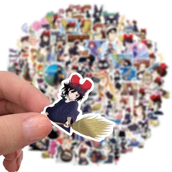 100 kozarcev/set Anime Kiki ' s Delivery Service Risanka Nalepke Za Ljubitelje Kolo motorno kolo, Rolko Laptop Decals