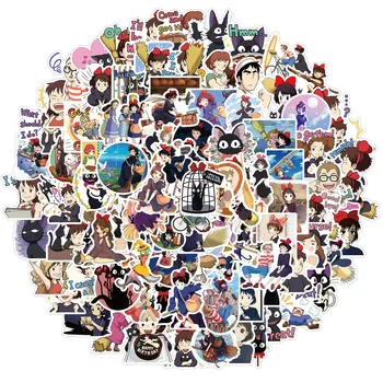 100 kozarcev/set Anime Kiki ' s Delivery Service Risanka Nalepke Za Ljubitelje Kolo motorno kolo, Rolko Laptop Decals