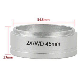 WD 0.5 X 0.7 X 2X Pomožni Cilj Barlow Leča M55 Vmesnik Za 0850 Trinocular kateri je daljnogled Stereo Mikroskop Nikon SMZ645 745