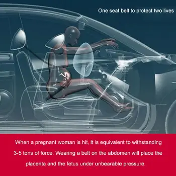 Nosečnice Avto varnostnega Pasu Regulator Udobje in Varno za Trebuh Zaščititi Nerojenega Otroka Noseče Ženske Vožnjo Varno Pasu Avto Dodatki
