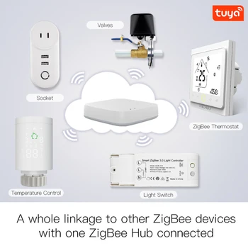 Novo ZigBee WiFi Smart Termostat Temperaturni Regulator za Vodo, Električna Talna Ogrevanja Plin Kotel Deluje Z Alexa googlova Domača stran
