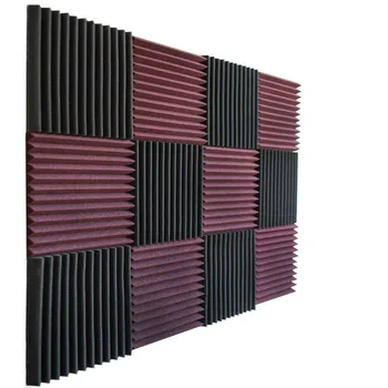 12pcs Glasbeni Zvočno Izolirani Studio Pene v Klin oblike 12x 12x 1 cm