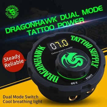 Dragonhawk Jambor Vrh Tattoo Stroj Set Komplet Motor Rotacijski Pero Ličila Moč Igle