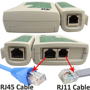 Zeadow Network Cable Tester LAN RJ45 RJ11 N21CL Cat5 Ethernet Linija Orodje Širokopasovne Internetne Povezave, Hitrost, Zmogljivost Test