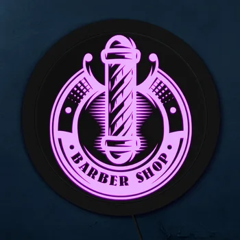 Vintage Berber Shop Pole LED Neon Znak Razsvetljavo Frizerski Poslovni Logotip blagovne Znamke Odprite Prijavite LED Viseče Odbor Las Trgovina Oglas